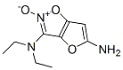 Furo[2,3-d]isoxazole-3,5-diamine,  N,N-diethyl-,  2-oxide  (9CI) Structure