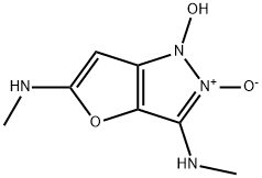 1H-Furo[3,2-c]pyrazole-3,5-diamine,  1-hydroxy-N,N-dimethyl-,  2-oxide  (9CI) 化学構造式