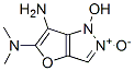 1H-Furo[3,2-c]pyrazole-5,6-diamine,  1-hydroxy-N,N-dimethyl-,  2-oxide  (9CI) Structure