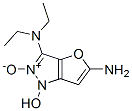 1H-Furo[3,2-c]pyrazole-3,5-diamine,  N,N-diethyl-1-hydroxy-,  2-oxide  (9CI) Struktur