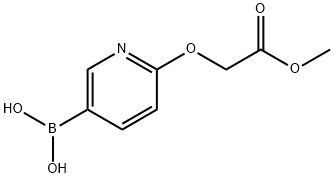 6-(2-METHOXY-2-OXOETHOXY)PYRIDINE-3-BORONIC ACID 结构式