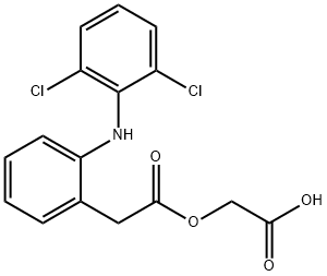 醋氯芬酸 结构式