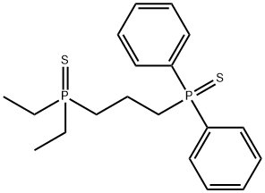 Phosphine sulfide, [3-(diethylphosphinothioyl)propyl]diphenyl- (9CI) 结构式