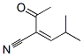 2-Pentenenitrile, 2-acetyl-4-methyl- (7CI,9CI) Structure