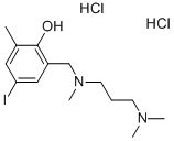 N,N,N'-TRIMETHYL-N'-(2-HYDROXY-3-METHYL-5-IODO-BENZYL)-1,3-PROPANEDIAMINE DIHYDROCHLORIDE 化学構造式