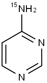 4-PYRIMIDINAMINE-N-15N Structure