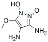 1H-Pyrazole-3,4-diamine,  1-hydroxy-5-methoxy-,  2-oxide Structure