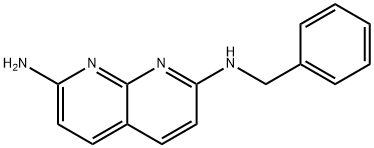 1,8-Naphthyridine-2,7-diamine,  N-(phenylmethyl)-  (9CI) Structure