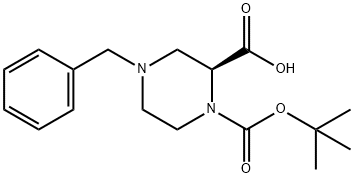 4-BENZYL-PIPERAZINE-1,2-DICARBOXYLIC ACID 1-TERT-BUTYL ESTER HYDROCHLORIDE Structure