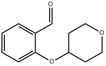 2-(Tetrahydro-2H-pyran-4-yloxy)benzaldehyde Struktur