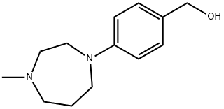 (4-(4-甲基-1,4-二氮杂环庚烷-1-基)苯基)甲醇,898289-58-2,结构式
