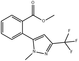 METHYL 2-[1-METHYL-3-(TRIFLUOROMETHYL)-1H-PYRAZOL-5-YL]BENZOATE Structure