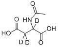 N-ACETYL-DL-ASPARTIC-2,3,3-D3 ACID, 89829-69-6, 结构式