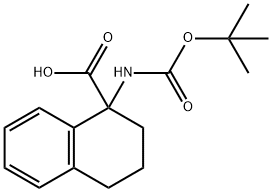 1-(BOC-氨基)-1,2,3,4-四氢萘-1-甲酸,898404-93-8,结构式