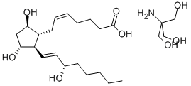 9BETA,11ALPHA,15S-TRIHYDROXY-PROSTA-5Z,13E-DIEN-1-OIC ACID, TRIS (HYDROXYMETHYL)AMINOMETHANE SALT Struktur