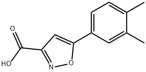 5-(3,4-Dimethylphenyl)isoxazole-3-carboxylic acid Structure