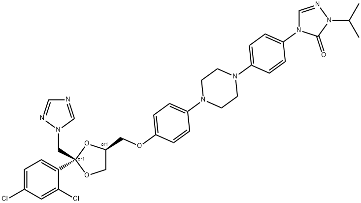 Isopropyl Itraconazole 化学構造式