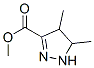 2-Pyrazoline-3-carboxylic  acid,  4,5-dimethyl-,  methyl  ester  (7CI) 结构式
