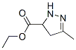 2-Pyrazoline-5-carboxylic  acid,  3-methyl-,  ethyl  ester  (7CI) 结构式