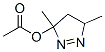 1-Pyrazolin-3-ol,  3,5-dimethyl-,  acetate  (7CI) Structure