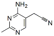 5-Pyrimidineacetonitrile, 4-amino-2-methyl- (7CI),89852-86-8,结构式