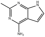 2-甲基-7H-吡咯并[3,2-E]嘧啶-4-胺,89852-87-9,结构式