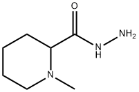 2-Piperidinecarboxylic  acid,  1-methyl-,  hydrazide 结构式