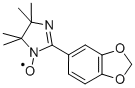 1H-1H-IMIDAZOL-1-YLOXY, 2-(1,3-BENZODIOXOL-5-YL)-4,5-DIHYDRO-4,4,5,5-TETRAMETHYL- 化学構造式
