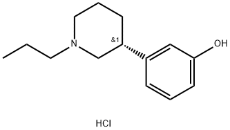 R(+)-3-(3-HYDROXYPHENYL)-N-PROPYLPIPERIDINE HYDROCHLORIDE Struktur