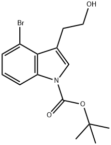 N-BOC-4-BROMOTRYPTOPHOL Struktur