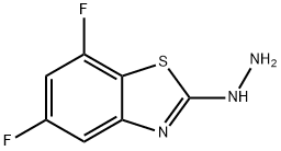 5,7-DIFLUORO-2(3H)-BENZOTHIAZOLONEHYDRAZONE Structure