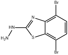 4,7-DIBROMO-2(3H)-BENZOTHIAZOLONEHYDRAZONE 结构式
