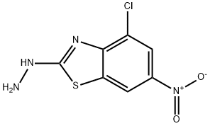 4-CHLORO-6-NITRO-2(3H)-BENZOTHIAZOLONEHYDRAZONE 结构式
