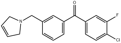 4-클로로-3-플루오로-3'-(3-피롤리노메틸)벤조페논