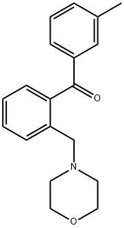 3'-メチル-2-モルホリノメチルベンゾフェノン 化学構造式