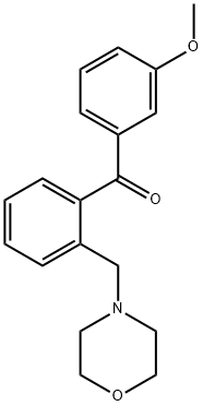 3'-METHOXY-2-MORPHOLINOMETHYL BENZOPHENONE,898749-99-0,结构式