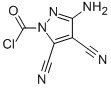 Pyrazole-1-carbonyl chloride, 3-amino-4,5-dicyano- (7CI),89875-96-7,结构式