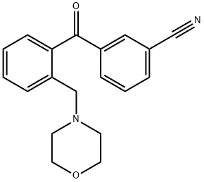 3'-CYANO-2-MORPHOLINOMETHYL BENZOPHENONE Structure