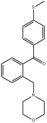 2-MORPHOLINOMETHYL-4'-THIOMETHYLBENZOPHENONE Structure