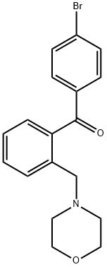 4'-ブロモ-2-モルホリノメチルベンゾフェノン 化学構造式
