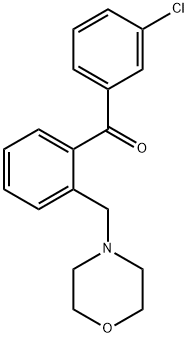 3'-CHLORO-2-MORPHOLINOMETHYL BENZOPHENONE Structure