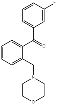 3'-FLUORO-2-MORPHOLINOMETHYL BENZOPHENONE Structure