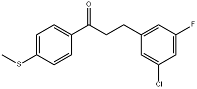 3-(3-CHLORO-5-FLUOROPHENYL)-4'-THIOMETHYLPROPIOPHENONE
