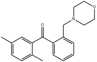2,5-DIMETHYL-2'-MORPHOLINOMETHYL BENZOPHENONE Structure