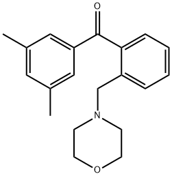 3',5'-DIMETHYL-2-MORPHOLINOMETHYL BENZOPHENONE Structure