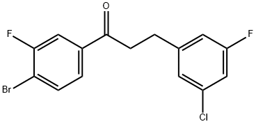 4'-BROMO-3-(3-CHLORO-5-FLUOROPHENYL)-3'-FLUOROPROPIOPHENONE