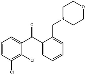 2,3-DICHLORO-2'-MORPHOLINOMETHYL BENZOPHENONE Structure