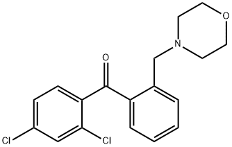 2,4-DICHLORO-2'-MORPHOLINOMETHYL BENZOPHENONE Structure