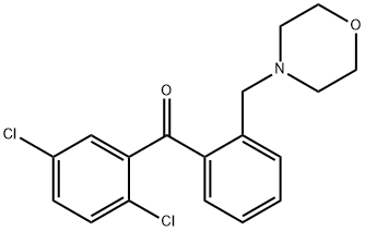 2,5-DICHLORO-2'-MORPHOLINOMETHYL BENZOPHENONE Struktur