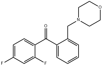 2,4-DIFLUORO-2'-MORPHOLINOMETHYL BENZOPHENONE Structure